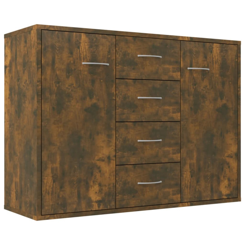 Buffet Chêne fumé 88x30x65 cm Bois d ingénierie