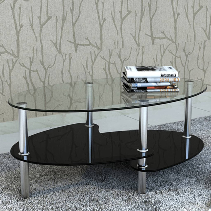 Table basse avec design exclusif Noir 