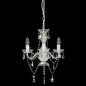 Lustre avec perles Blanc Rond 3 x E14