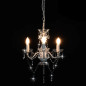 Lustre avec perles Blanc Rond 3 x E14