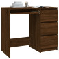 Bureau Chêne marron 90x45x76 cm Bois d ingénierie