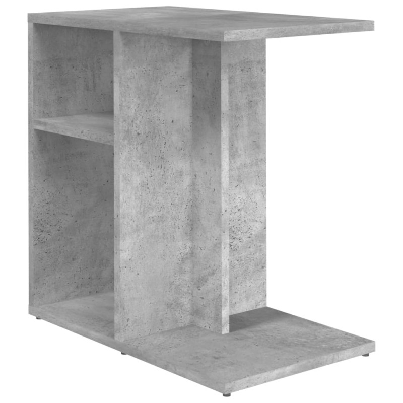 Table d appoint Gris béton 50x30x50 cm Bois d’ingénierie