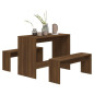 Ensemble à manger 3 pcs Chêne marron Bois d ingénierie