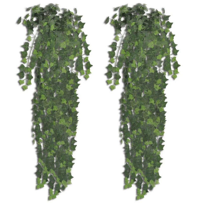 Plantes artificielles 2 pcs Lierre Vert 90 cm