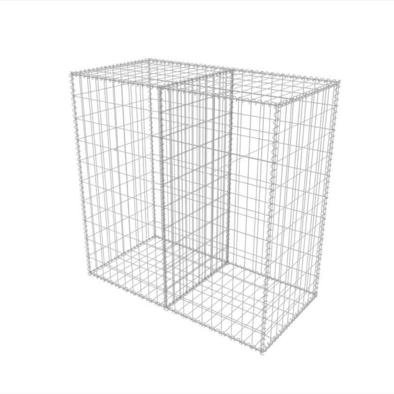 Panier de gabion Acier galvanisé 100x50x100 cm 