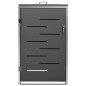 Abri pour poubelle 69x77,5x112,5 cm Inox