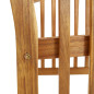 Chaises de jardin lot de 2 Bois d acacia massif