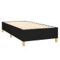 Cadre de lit sans matelas noir 90x190 cm tissu