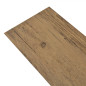 Planches de plancher PVC Non auto adhésif 5,26 m² Marron noyer