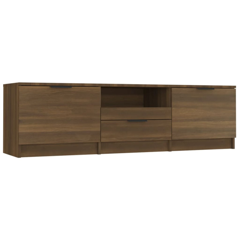 Meuble TV Chêne marron 140x35x40 cm Bois d ingénierie