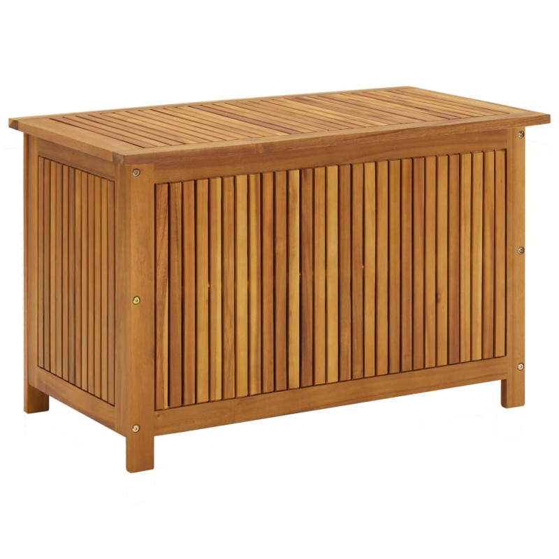 Boîte de rangement de jardin 90x50x58 cm bois d acacia massif