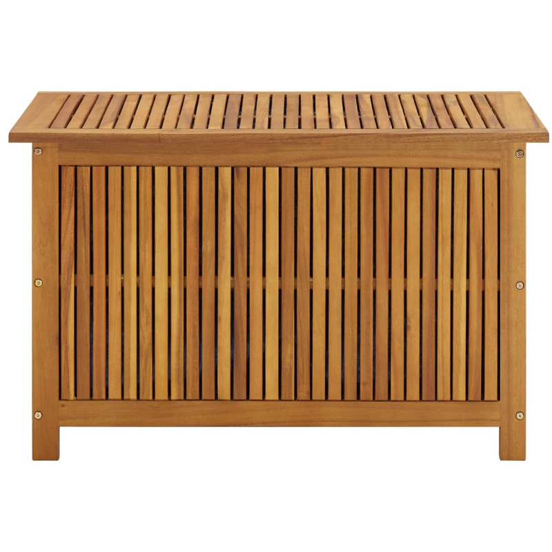 Boîte de rangement de jardin 90x50x58 cm bois d acacia massif