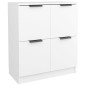 Buffets 2 pcs blanc 60x30x70 cm Bois d ingénierie