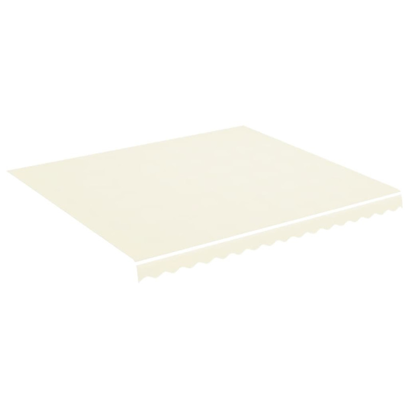 Tissu de remplacement pour auvent Crème 4x3,5 m