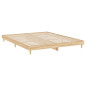 Cadre de lit sans matelas chêne sonoma 200x200 cm