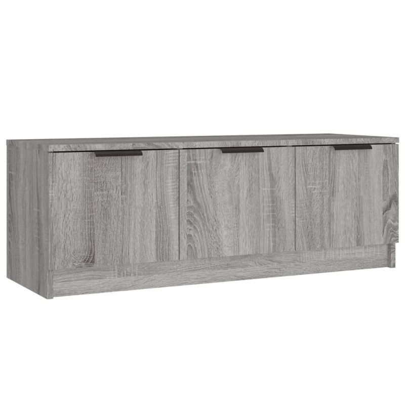 Meuble TV Sonoma gris 102x35x36,5 cm Bois d ingénierie