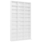 Armoire à CD Blanc brillant 102x16x177,5 cm Bois d ingénierie