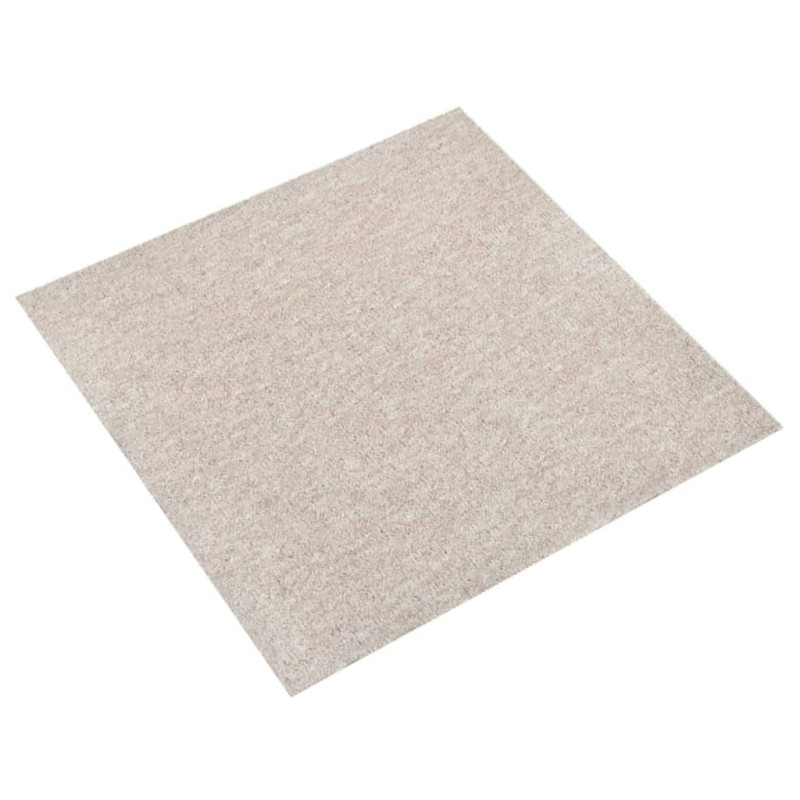 Dalles de tapis de sol 20 pcs 5 m² 50x50 cm Beige clair