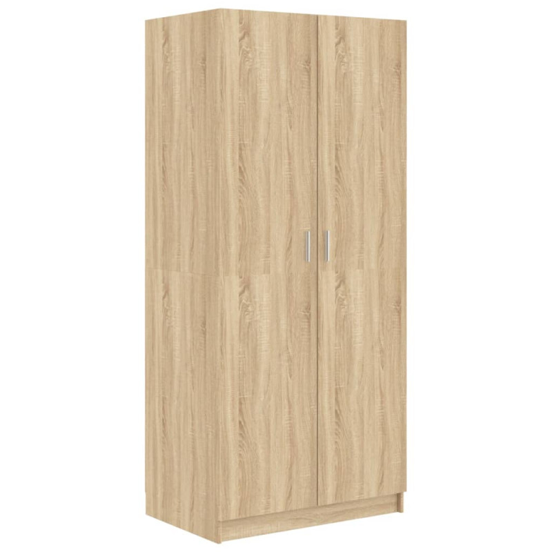 Garde robe Chêne sonoma 80x52x180 cm Bois d’ingénierie