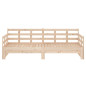 Lit coulissant sans matelas bois de pin solide 2x(80x200) cm