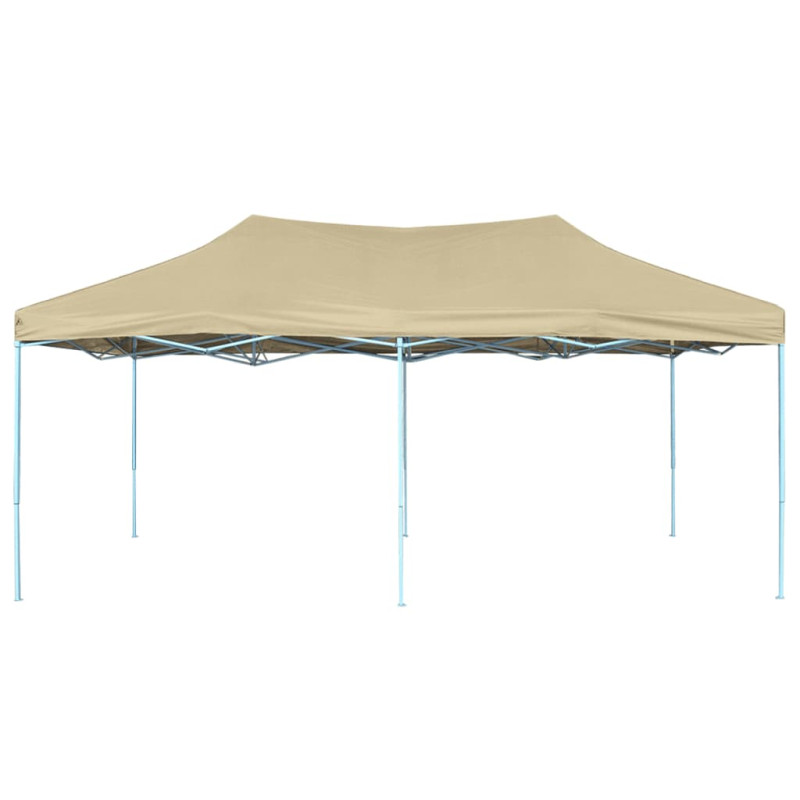 Tente pliable 3 x 6 m Blanc crème