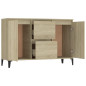 Buffet chêne sonoma 104x35x70 cm bois d ingénierie