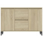 Buffet chêne sonoma 104x35x70 cm bois d ingénierie