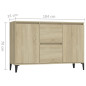 Buffet chêne sonoma 104x35x70 cm bois d ingénierie