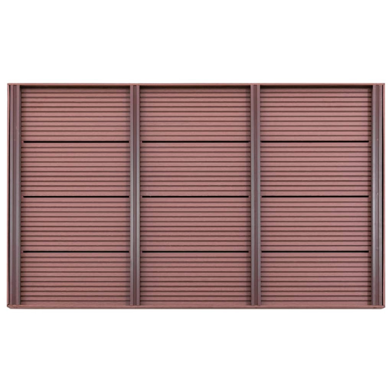 Élément de plancher pour douche solaire Marron 101x63x5,5cm WPC