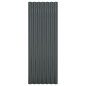 Panneaux de toiture 12 pcs Acier Anthracite 100x36 cm