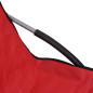 Chaises de plage pliables lot de 2 Rouge Tissu