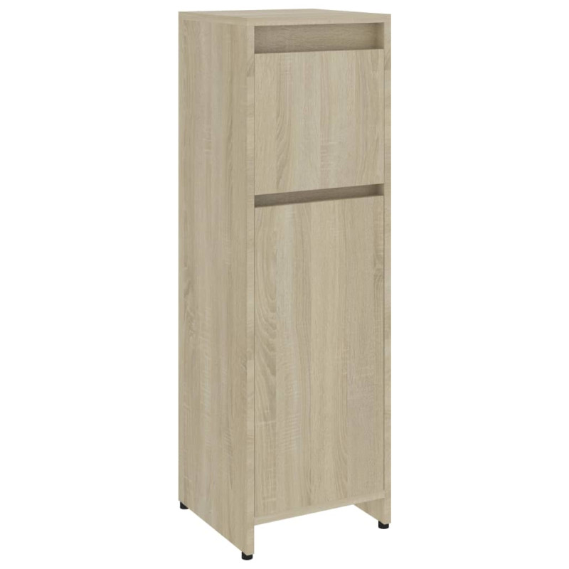 Armoire de salle de bain Chêne sonoma Bois d ingénierie