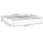 Cadre de lit sans matelas rose 160x200 cm velours