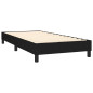 Cadre de lit sans matelas noir 80x200 cm tissu