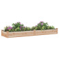 Lit surélevé de jardin doublure 240x60x25 cm bois massif sapin