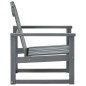 Chaises de jardin lot de 2 Gris Bois d acacia solide