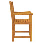 Chaises de jardin lot de 2 Bois d acacia solide