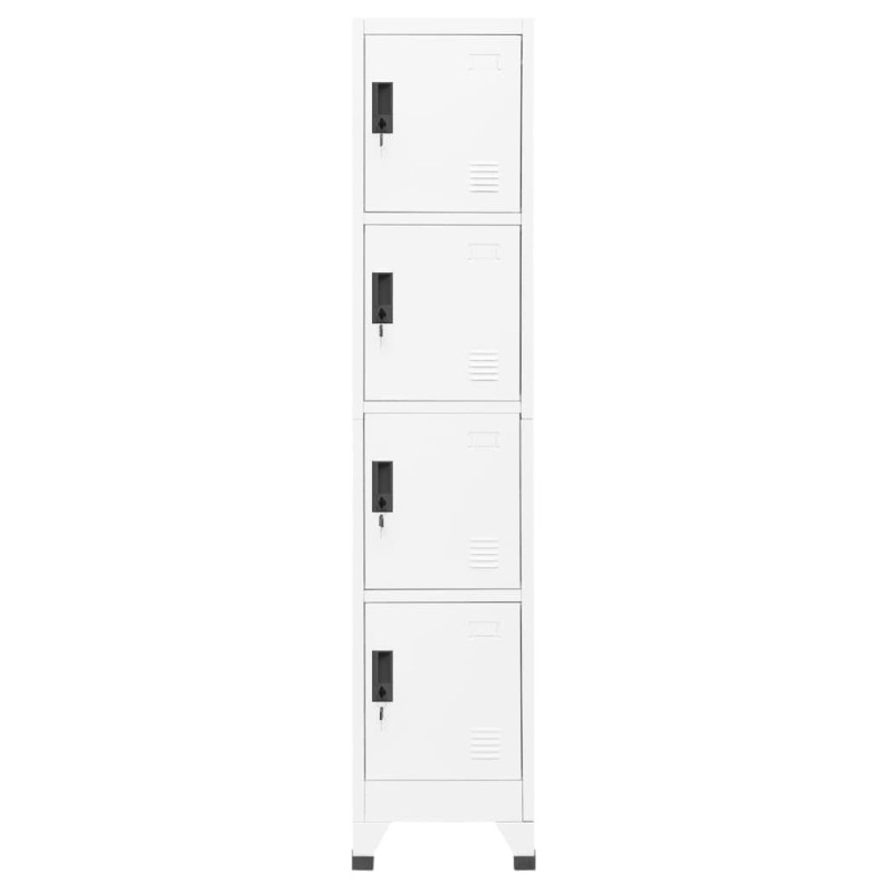 Armoire à casiers Blanc 38x45x180 cm Acier