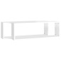 Étagère cube murale 2 pcs Blanc brillant 80x15x26,5cm