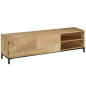 Meuble TV 145x30x41 cm Bois massif de manguier