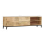 Meuble TV 145x30x41 cm Bois massif de manguier