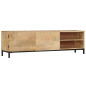 Meuble TV 145x30x41 cm Bois massif de manguier