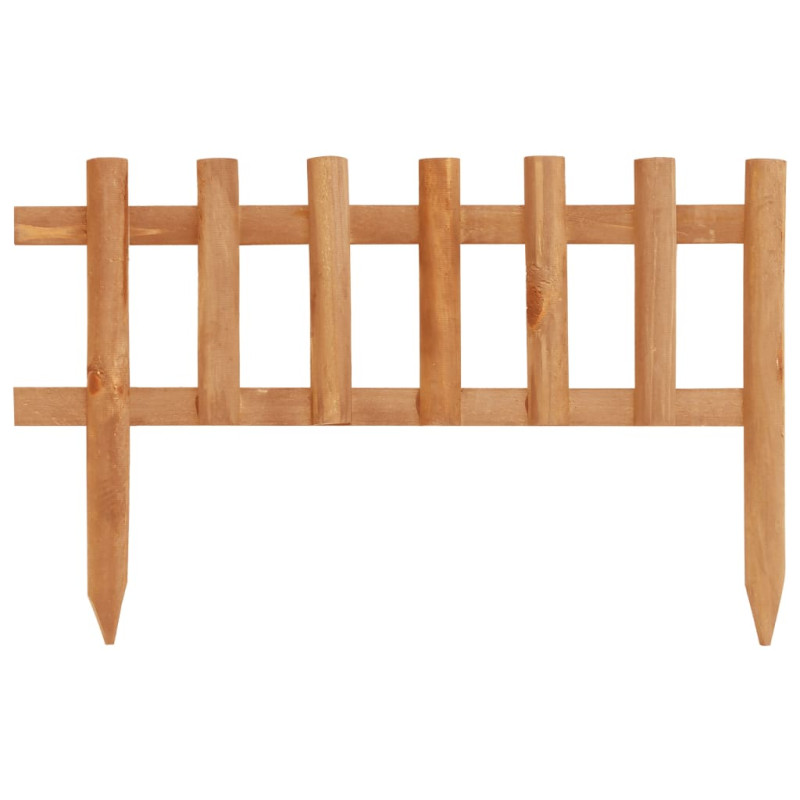 Bordure de jardin 10 pcs Bois de sapin 4,4 m