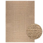 Tapis 160x230 cm aspect jute intérieur et extérieur