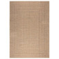 Tapis 160x230 cm aspect jute intérieur et extérieur