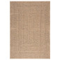 Tapis 120x170 cm aspect jute intérieur et extérieur