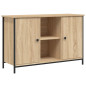 Meuble TV chêne sonoma 100x35x65 cm bois d ingénierie