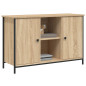 Meuble TV chêne sonoma 100x35x65 cm bois d ingénierie