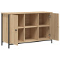 Meuble TV chêne sonoma 100x35x65 cm bois d ingénierie