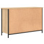 Meuble TV chêne sonoma 100x35x65 cm bois d ingénierie